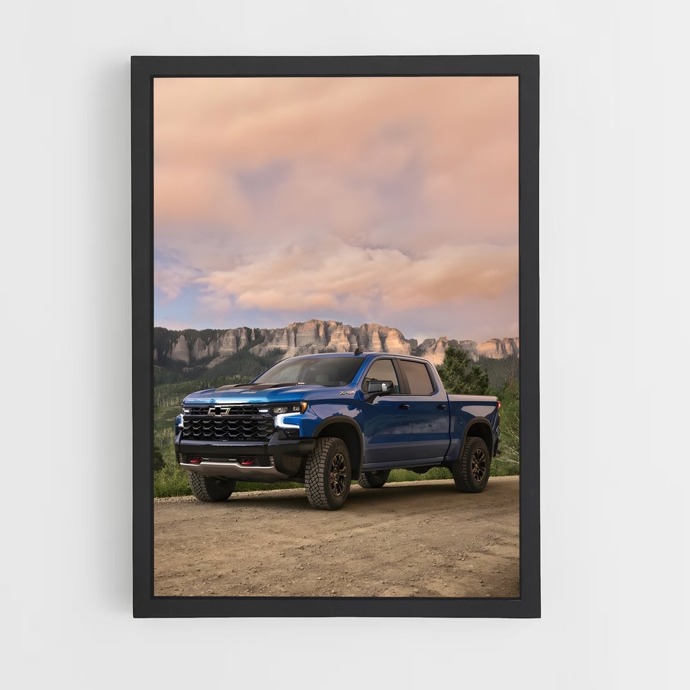 Poster Silverado camion – affiche Chevrolet (vue 2)